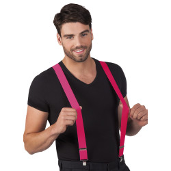 Podväzky (ramienka) neonovo ružové elastické